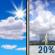Friday: Mostly Sunny then Slight Chance Showers And Thunderstorms