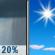 Friday: Slight Chance Rain Showers then Sunny