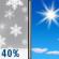 Wednesday: Chance Light Snow then Sunny