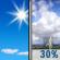 Monday: Sunny then Slight Chance Showers And Thunderstorms