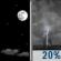 Friday Night: Mostly Clear then Slight Chance Showers And Thunderstorms
