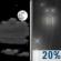 Friday Night: Partly Cloudy then Slight Chance Light Rain