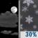Tonight: Partly Cloudy then Chance Light Snow