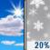 Friday: Mostly Sunny then Slight Chance Light Snow