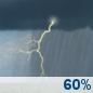 Thursday: Showers and thunderstorms likely. Mostly cloudy, with a high near 78. South wind 10 to 15 mph, with gusts as high as 25 mph. Chance of precipitation is 60%. Thursday: Showers And Thunderstorms Likely